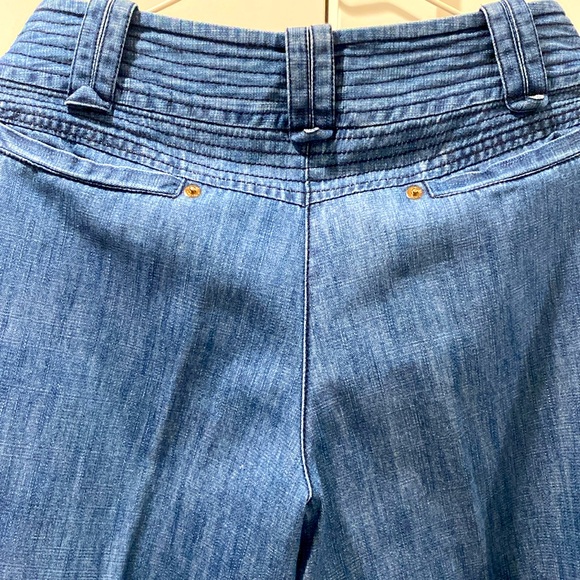 IROO soft denim Mid -rise wide leg - Picture 2 of 8